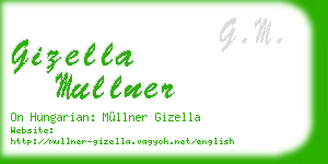 gizella mullner business card