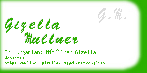 gizella mullner business card